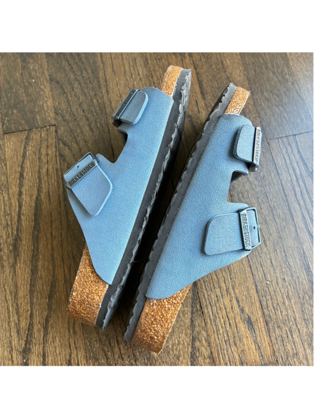 BIRKENSTOCK Arizona Blue 34 Adjustable Double Strap Slide Sandals US 3 - 3.5